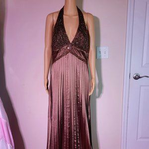NWT Nina Canacci Formal Rich Brown Gown